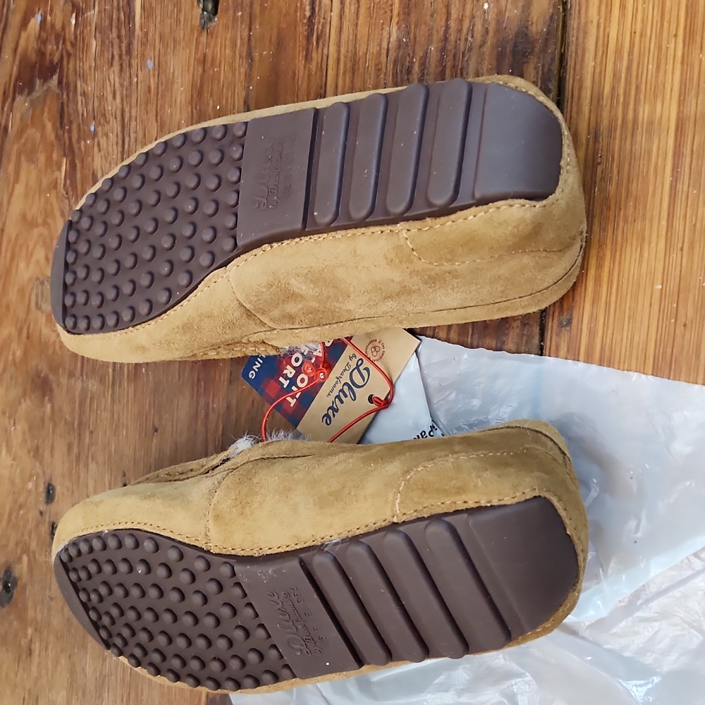 Dluxe By Dearfoams Genuine SHEARLING House Slippers SIZE 6 - Picture 6 of 7